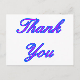 Blått Lila Tack design MUSEUM Zazzle Gif Vykort