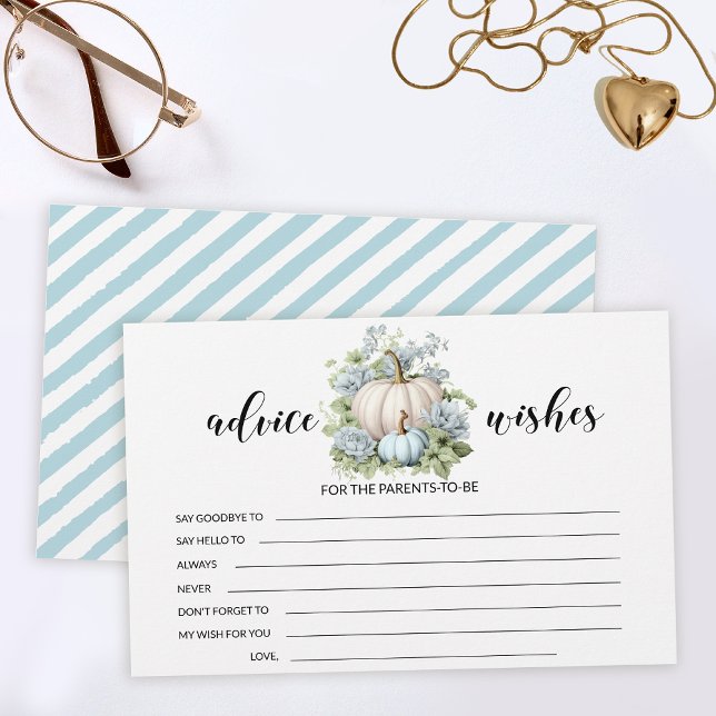 Blått litet pumpduschkort för babydusch, önskemål- brevpapper (Skapare uppladdad)