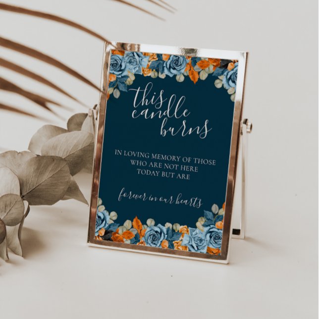 Blått ljus bränns i ett tecken på överljudsminnet poster (Skapare uppladdad)