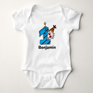 Blått ljus Clown First Bithday T-shirt