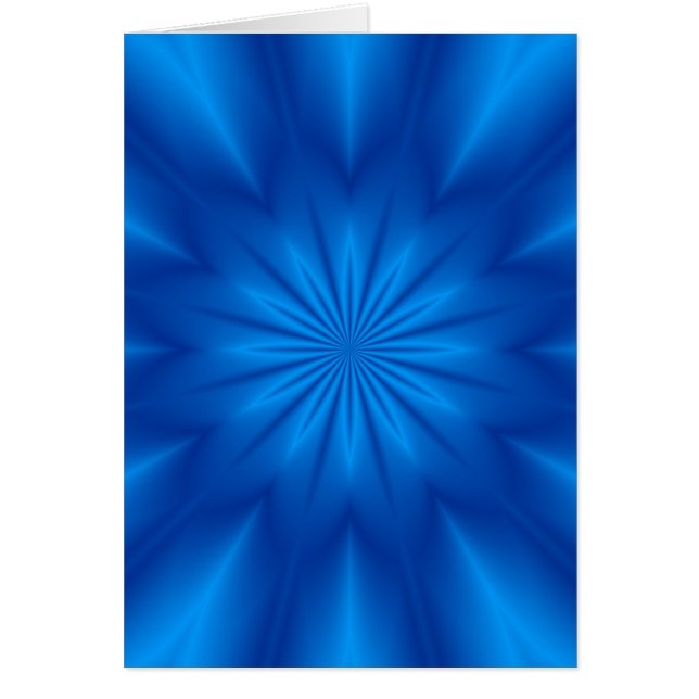 Blått ljus hälsningskort (Framsidan)