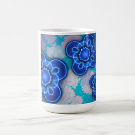 Blått ljus kaffemugg