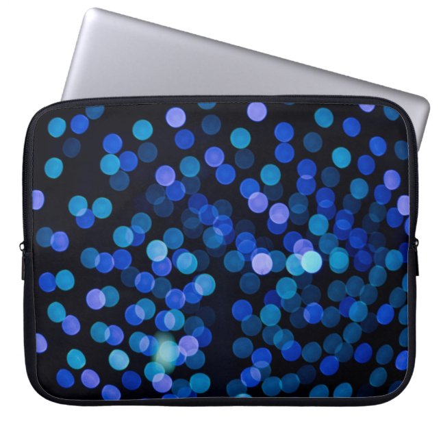 Blått ljus laptop fodral (Framsidan)