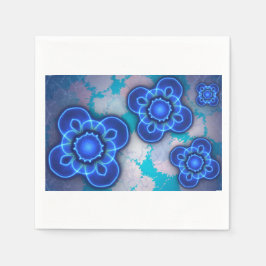 Blått ljus pappersservett