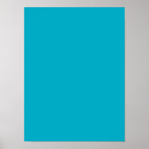Blått ljus Rik Himmel Poster