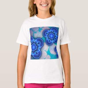 Blått ljus t shirt
