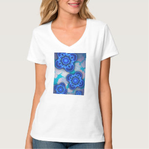 Blått ljus t shirt
