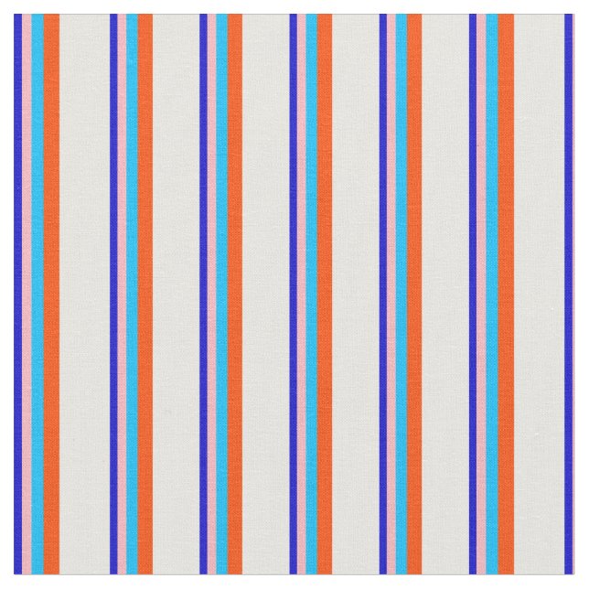 Blått, Ljust rosa, Djup Himlar Blue, Red och White Tyg (Närbild)