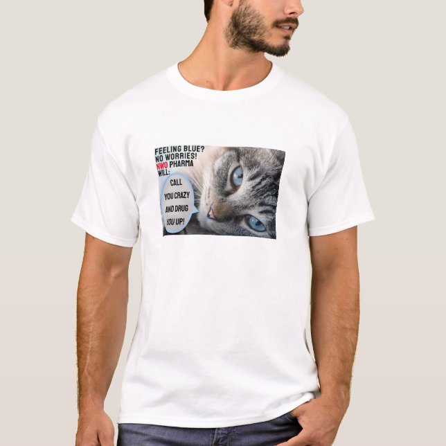 Blått (ljust) T-Shirt (Framsida)