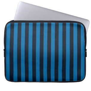 Blått Lodrät Rand-bakgrund Anpassa detta! Laptop Fodral