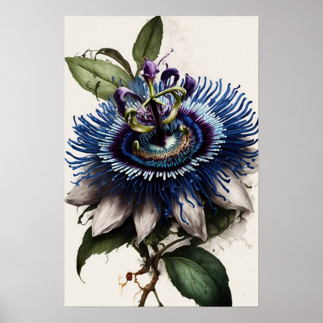 Blått lösenord - Poster färgreduktion (Framsidan)