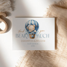 Blått Luftballong för spädbarn Nalle