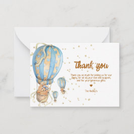 Blått Luftballong, Tack Anteckningskort
