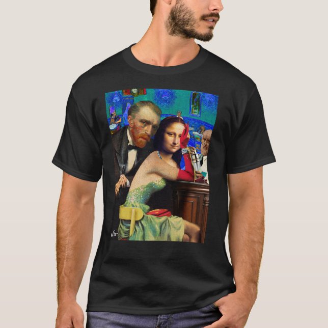 Blått Måndag Tee Shirt (Framsida)