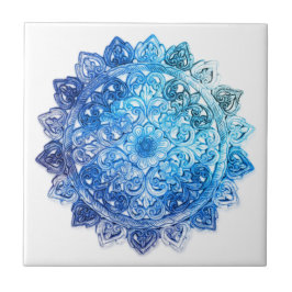 Blått Mandela Kakelplatta