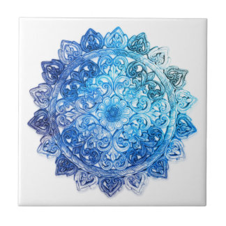 Blått Mandela Kakelplatta