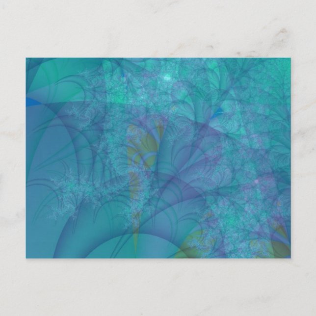 Blått Måne-vykort Vykort (Framsida)