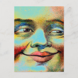 Blått Måne-vykort Vykort