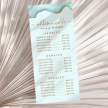 Blått marmoragatkort för elegant i Guld