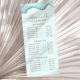 Blått marmoragatkort för elegant i Guld Reklamkort