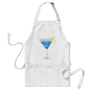 Blått Martini Förkläde