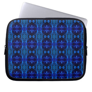 Blått med "flyter" sammanflätade linjer laptop fodral