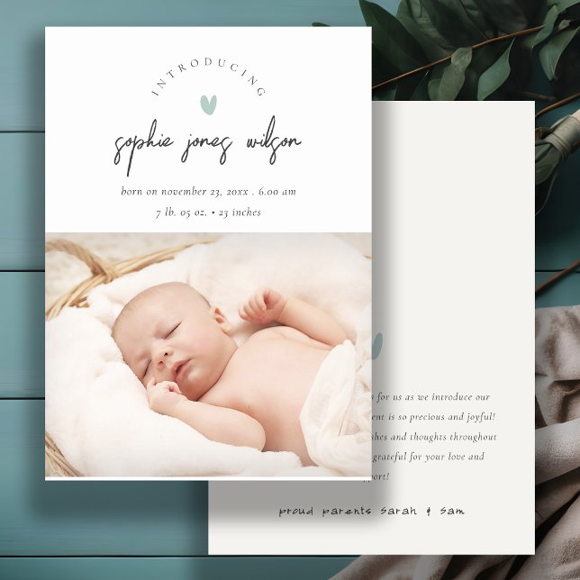 Blått meddelande om minimal hjärtskript, foto Birt (Skapare uppladdad)