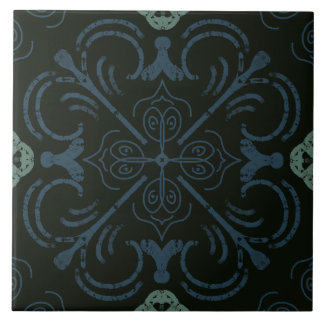 Blått Medelhavsskum - accent för hemdekanter Kakelplatta