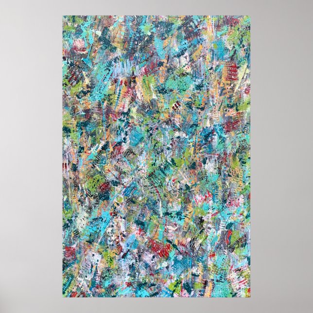 Blått medelvärde 24 x 36 Poster (Framsidan)