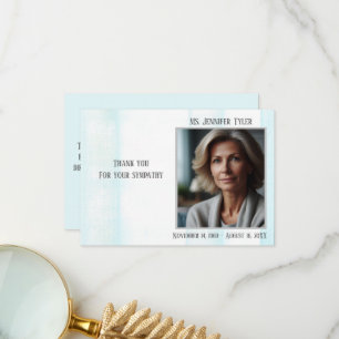 Blått minne från familjen tack kort