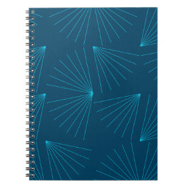 Blått, modernt, enkelt lätt firande-koncept anteckningsbok