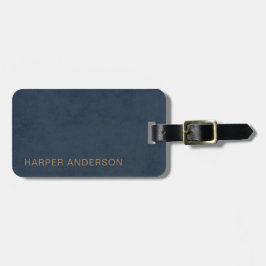 Blått modernt enkelt marint bagagebricka