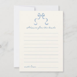 Blått Möhippa för Bow-kort för Hand plockade Inbjudningar