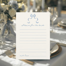 Blått Möhippa för Bow-kort för Hand plockade Inbjudningar