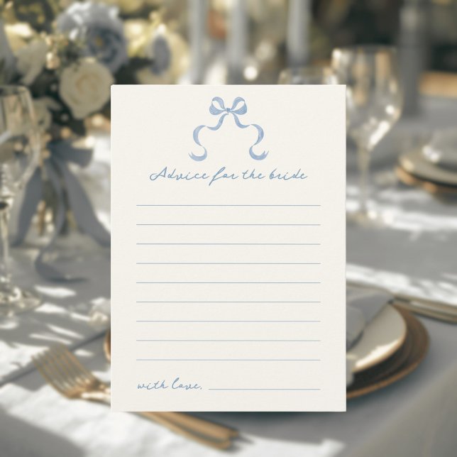 Blått Möhippa för Bow-kort för Hand plockade Inbjudningar (Skapare uppladdad)