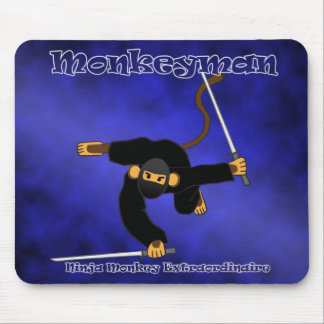Blått Monkeyman Mousepad Musmatta
