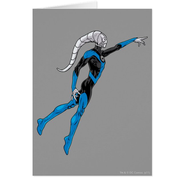 Blått mönster 10 hälsningskort (Framsidan)