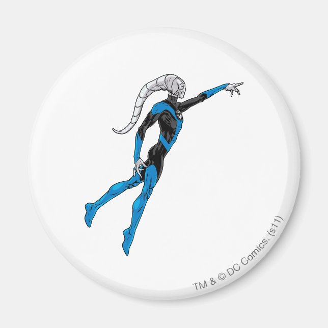 Blått mönster 10 magnet (Framsidan)