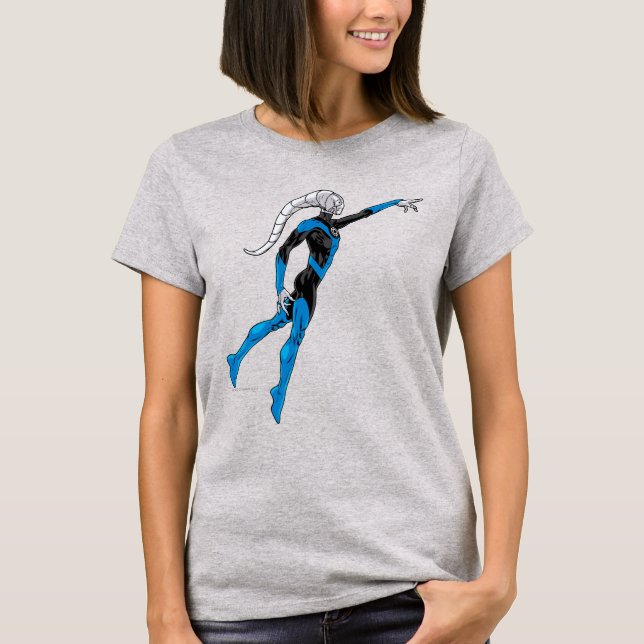 Blått mönster 10 t shirt (Framsida)