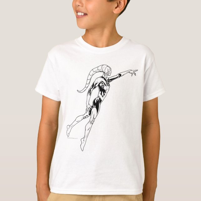 Blått mönster 11 t-shirt (Framsida)