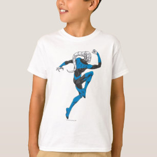 Blått mönster 1 tee shirt