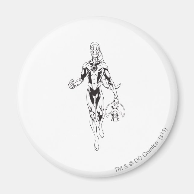 Blått mönster 6 magnet (Framsidan)