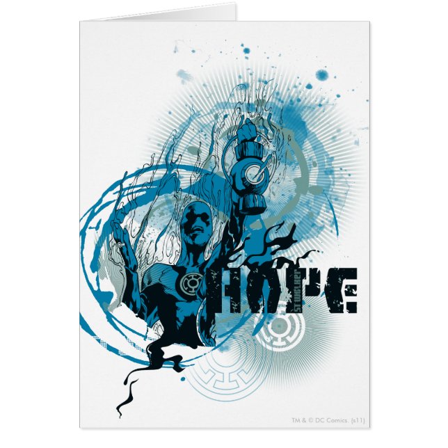 Blått mönster, grafik 3 hälsningskort (Framsidan)