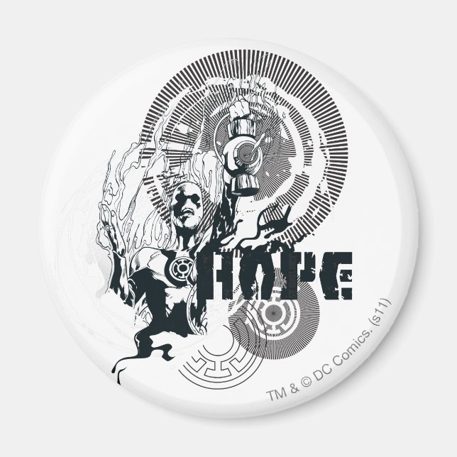 Blått mönster, grafik 4 magnet (Framsidan)