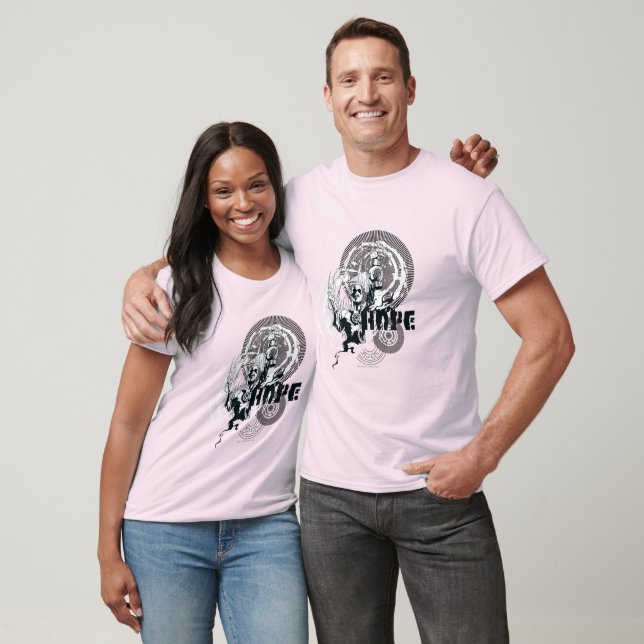 Blått mönster, grafik 4 t-shirt (Unisex)