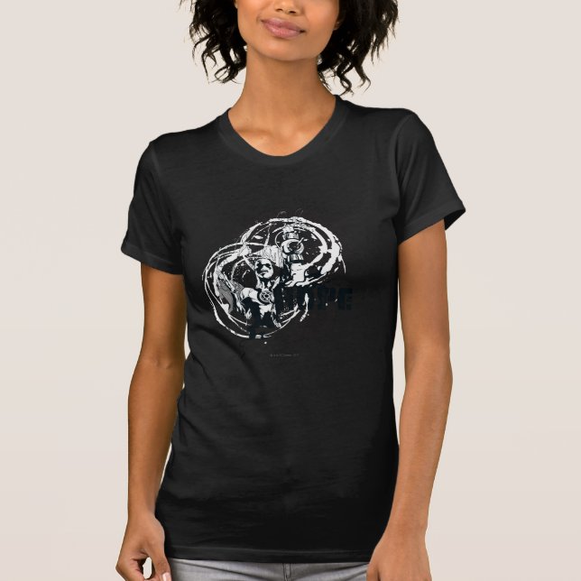 Blått mönster, grafik 4 t-shirt (Framsida)