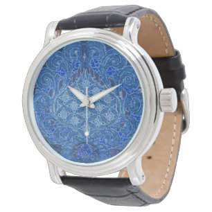 Blått mosaikdetalj, Tyskland Armbandsur
