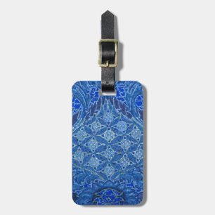 Blått mosaikdetalj, Tyskland Bagagebricka