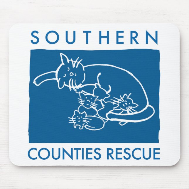 Blått Mousepad Musmatta (Framsidan)