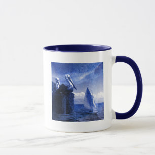 Blått Mugg